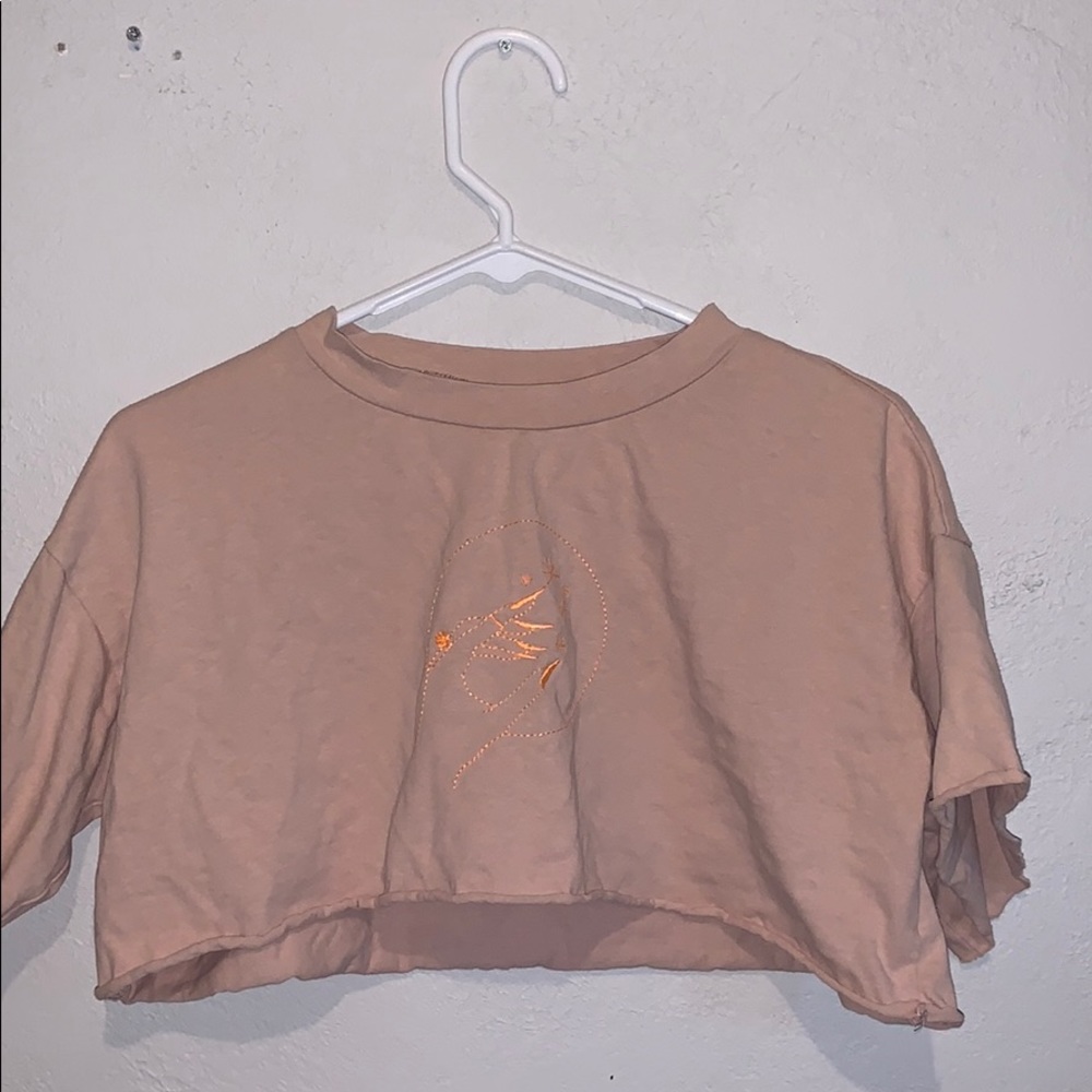 PRINCESS POLLY cute graphic pink crop top